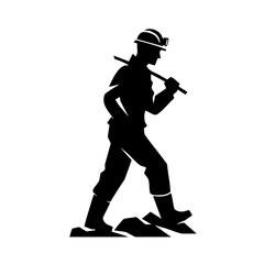 Coal Miner Silhouette: A Powerful Industry Icon