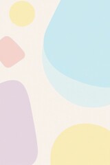 Pastel Organic Shapes Abstract Background Design for a Modern and Serene Mood