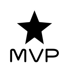 Obraz premium MVP Glyph icons 