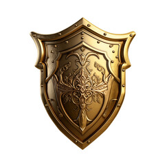 golden shield PNG