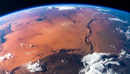 planet mars from space