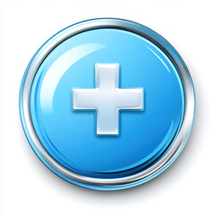 Obraz premium blue hospital icon