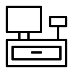 Checkout counter icon