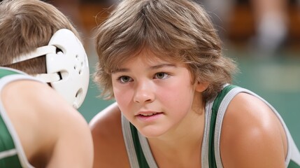 Youth wrestling competition showcases determination and skill in local gym