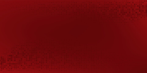 Red diagonal geometric shape with halftone. Modern fiber textured vector eps 10