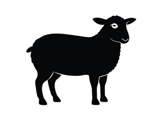 Black Sheep Silhouette Illustration