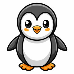 Adorable Cartoon Penguin Illustration for Kids
