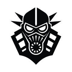 futuristic mask repelling viruses