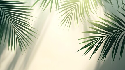 Sunlight filtering through tropical leaves creating soft shadows.