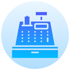 register vector round gradient icon