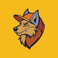 Obraz premium Wolf head mascot