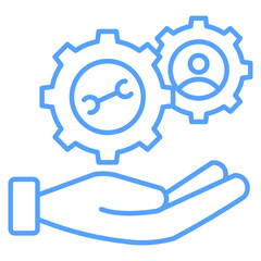 service blue style icon