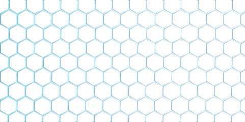 Abstract seamless geometric hexagonal pattern with a blue honeycomb texture design