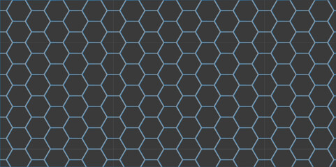 Seamless blue metal grid texture with a hexagonal pattern creates a modern, geometric wallpaper design