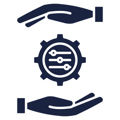 business optimization blue style icon