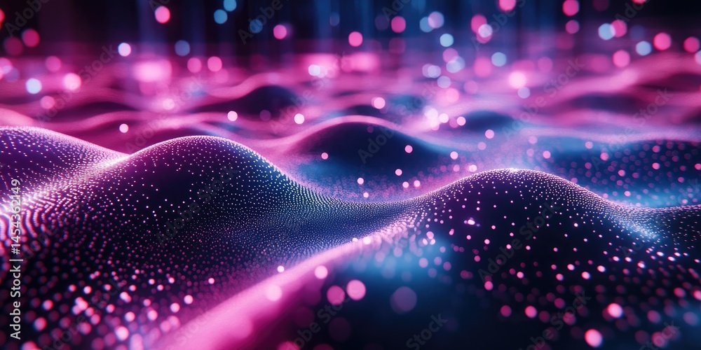 Fototapete An avant-garde web design lab with shifting holographic layouts and bioluminescent UI elements, creating engaging websites.