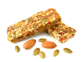 Whole wheat cereal bars or flapjacks