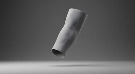 High-Quality 3D Render of Gray Elbow Sleeve for Sports Protection and Injury Prevention