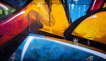 graffiti wall abstract background idea for artistic pop art background backdrop generative ai