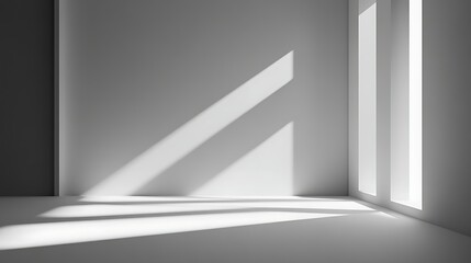 Obraz premium Clean light grey background with soft gradients