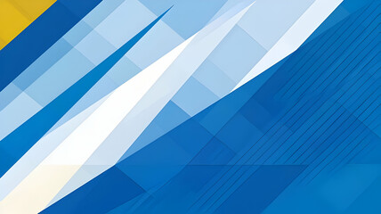 Obraz premium abstract design composed of blue and white geometric shapes