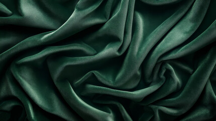 Obraz premium Another green velvet fabric texture captured in close-up, ideal as a soft, luxurious textile background