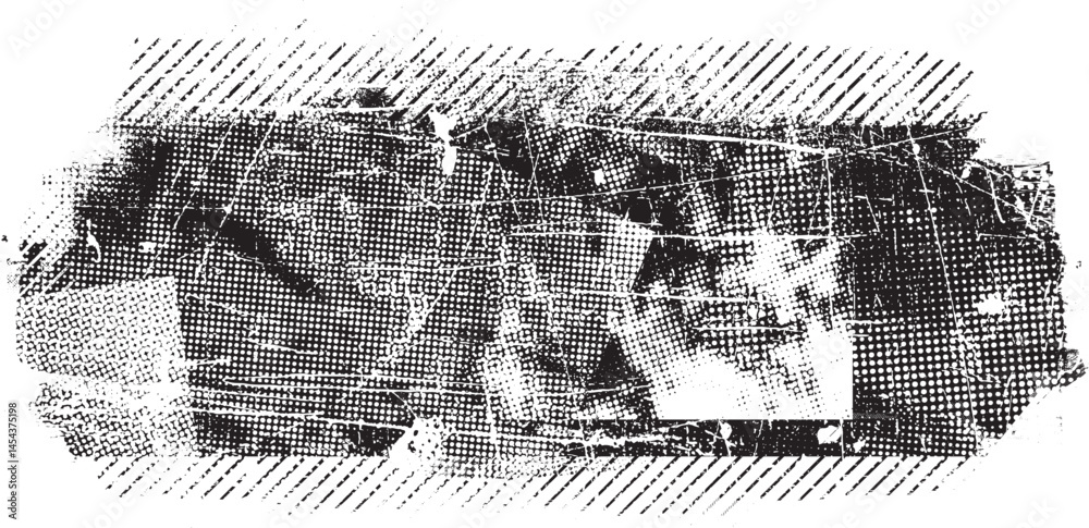 Poster Grunge textured banner with rough edges. Speckled texture. Overlay grunge texture . Simply place texture over any object to create grunge effect . Banner with scratched surface for your design. 