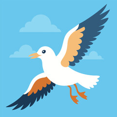 Naklejka premium seagull-flying(1).eps