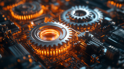 Precision bearings and gears are illustrated in motion, symbolizing the hidden yet powerful mechanics behind technology