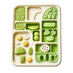 A Pet Puzzle Toy with Hidden Treats Isolated on Transparent Background