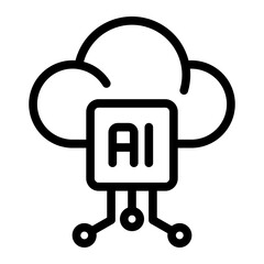 cloud ai icon