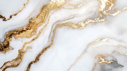 Elegant white and gold marble texture