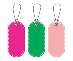 Colorful Hanging Tags for Packaging and Product Labeling
