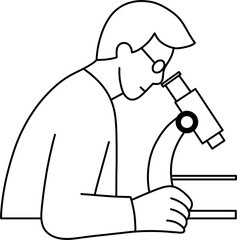 현미경 남 흑백