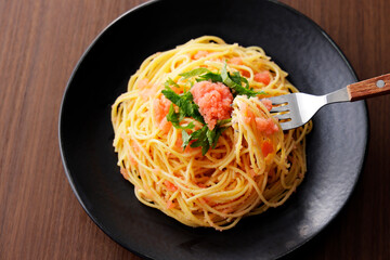 たらこスパゲッティ　Cod roe spaghetti