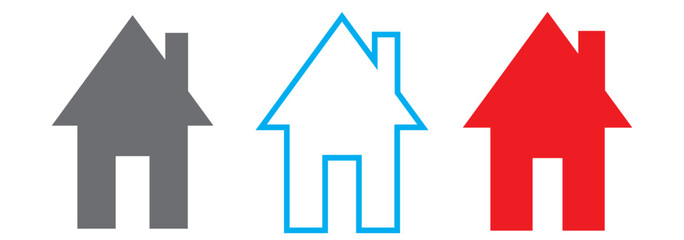 PrintWeb home flat icon for apps and websites