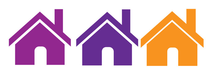 PrintWeb home flat icon for apps and websites