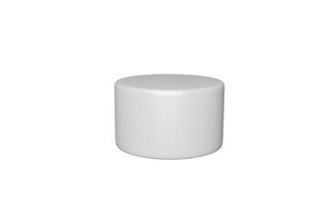 PNG White podium, 3D