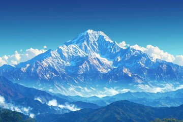 Fototapeta premium Majestic Mountain Peak