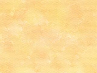 淡いオレンジの水彩背景　テクスチャ　滲み　黄色