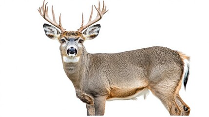 Majestic deer with large antlers