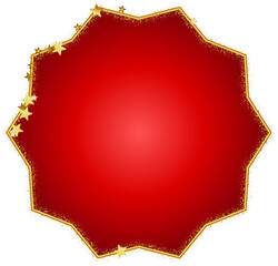 Luxury Red Gold Frame