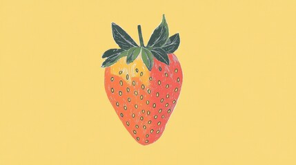 Hand-drawn strawberry illustration