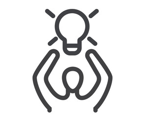 Business person have business idea isolated icon concept. Flat graphic design cartoon illustration