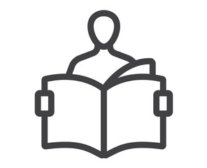 Education knowledge tutorial isolated icon concept. Flat graphic design cartoon illustration