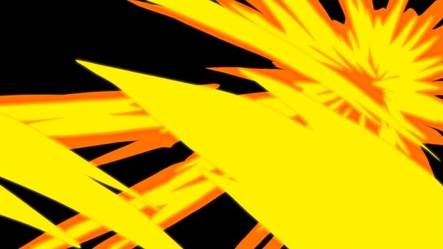 Epic Fire Surge Hand Drawn Cartoon Transition