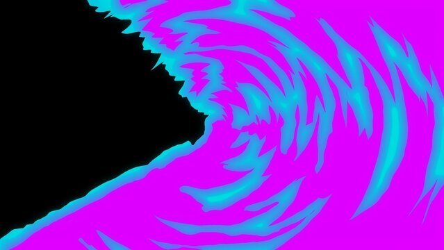 Full Screen Powerful Rotating Cartoon Transition