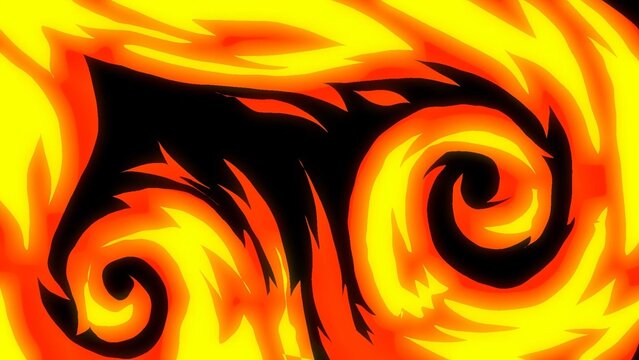 Powerful Flames Hand Drawn Fire Transition