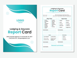  report card design template