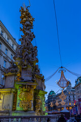 Vienna, the capital of Austria, decorated for Christmas
